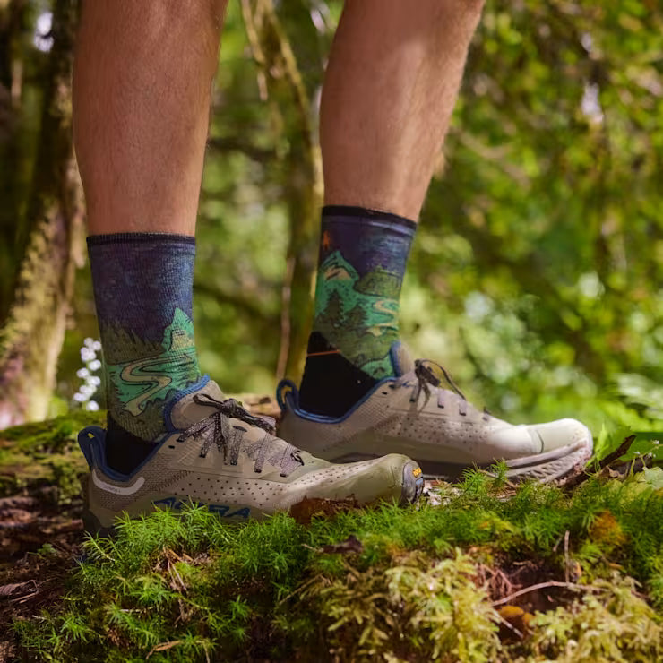 Smartwool Merino - Trail Run Neature Print Crew Socks - Image 2