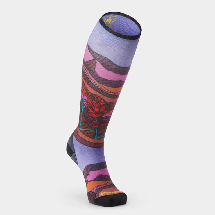 Smartwool Merino - Women's Ski Floral Field Print Over The Calf Socks - Image 2