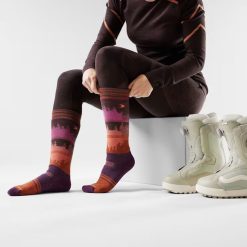 Alternative view of Smartwool Merino - Women's Snowboard Twilight Vista Over The Calf Socks