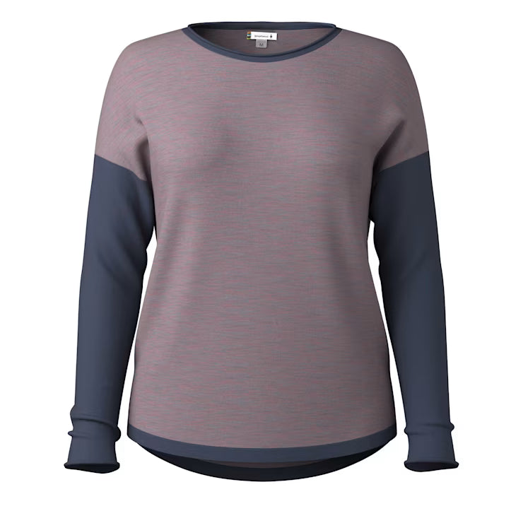 Smartwool Merino - Women's Shadow Pine Colorblock Crew Sweater - Image 3