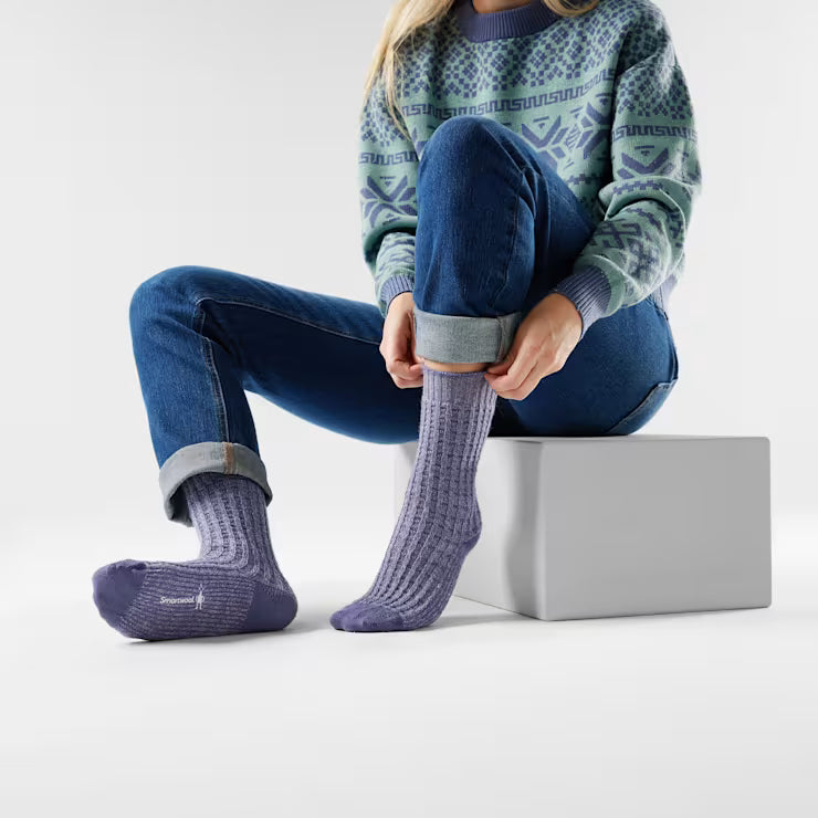 Smartwool Merino - Women's Everyday Cozy Waffle Press Crew Socks - Image 2