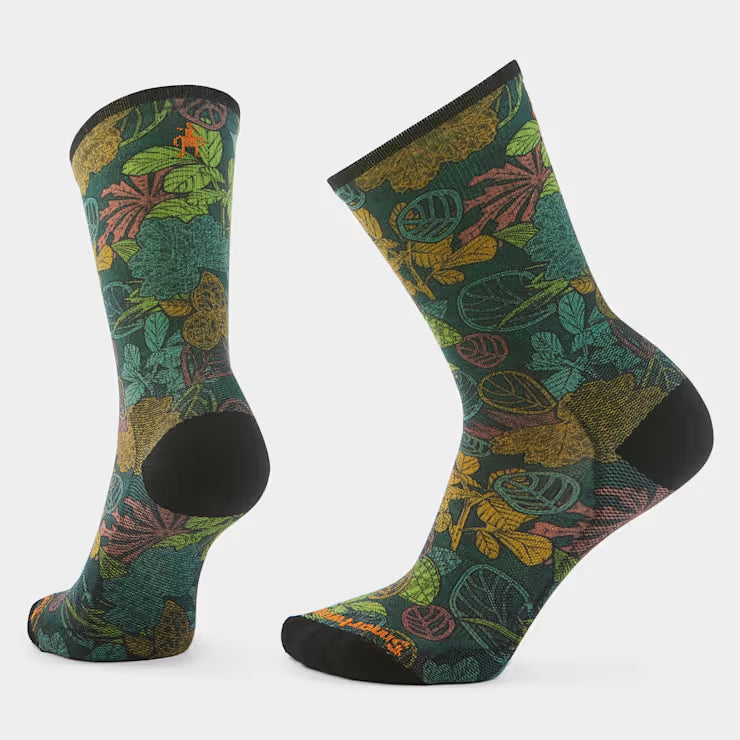 Smartwool Merino - Bike Aloha Forest Print Crew Socks