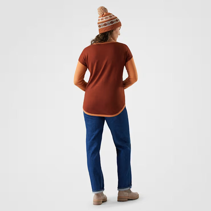 Smartwool Merino - Women's Shadow Pine Colorblock Crew Sweater - Image 2