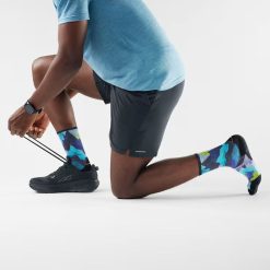 Alternative view of Smartwool Merino - Trail Run Summit Sector Print Crew Socks