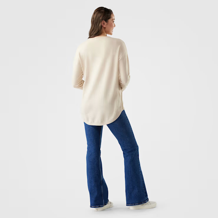 Smartwool Merino - Women's Shadow Pine Colorblock Crew Sweater - Image 2