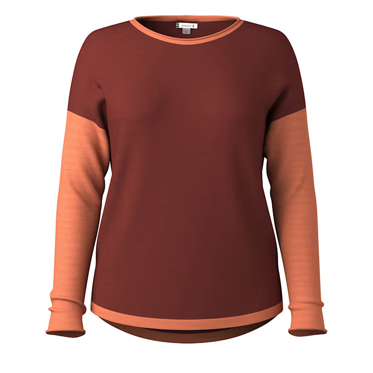 Smartwool Merino - Women's Shadow Pine Colorblock Crew Sweater - Image 3