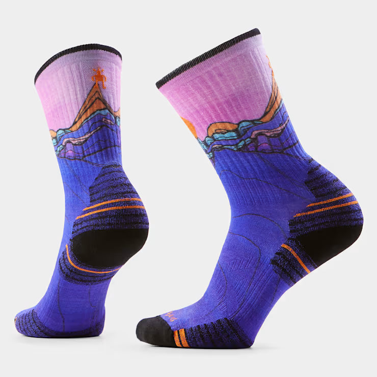 Smartwool Merino - Women??s Hike Mountain Sunrise Print Crew Socks