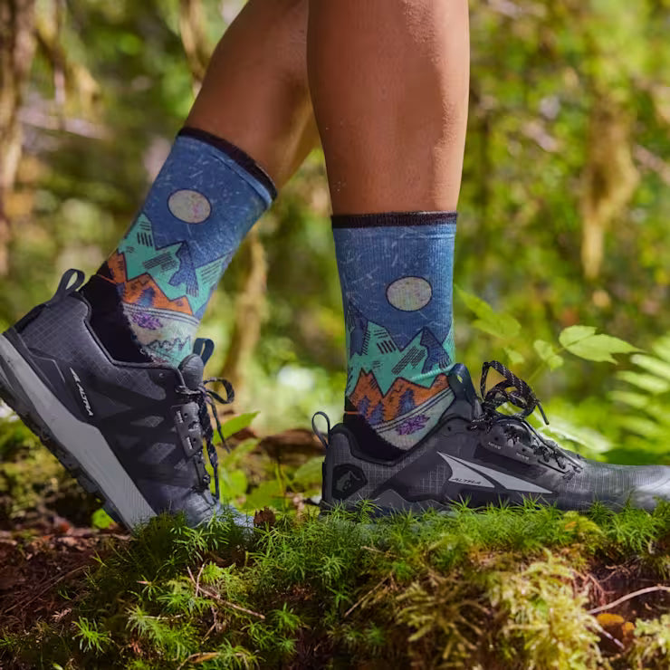 Smartwool Merino - Women's Trail Run Mountain Print Crew Socks - Image 3