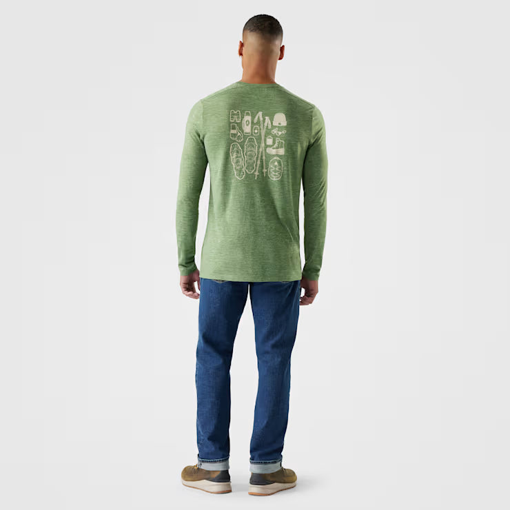 Smartwool Merino - Men's Merino Hemp Blend Gear Up Long Sleeve Graphic Tee - Image 2
