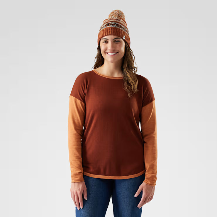Smartwool Merino - Women's Shadow Pine Colorblock Crew Sweater