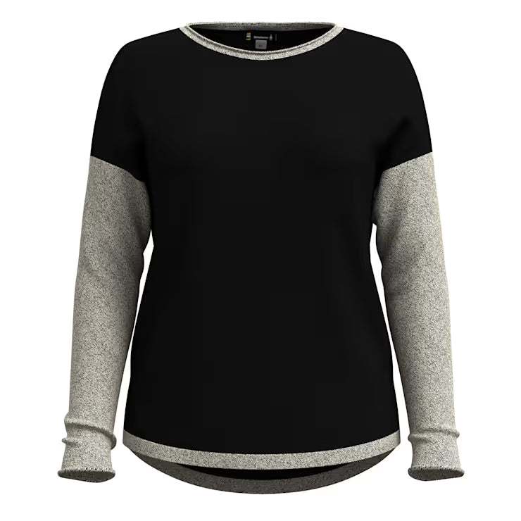 Smartwool Merino - Women's Shadow Pine Colorblock Crew Sweater - Image 3