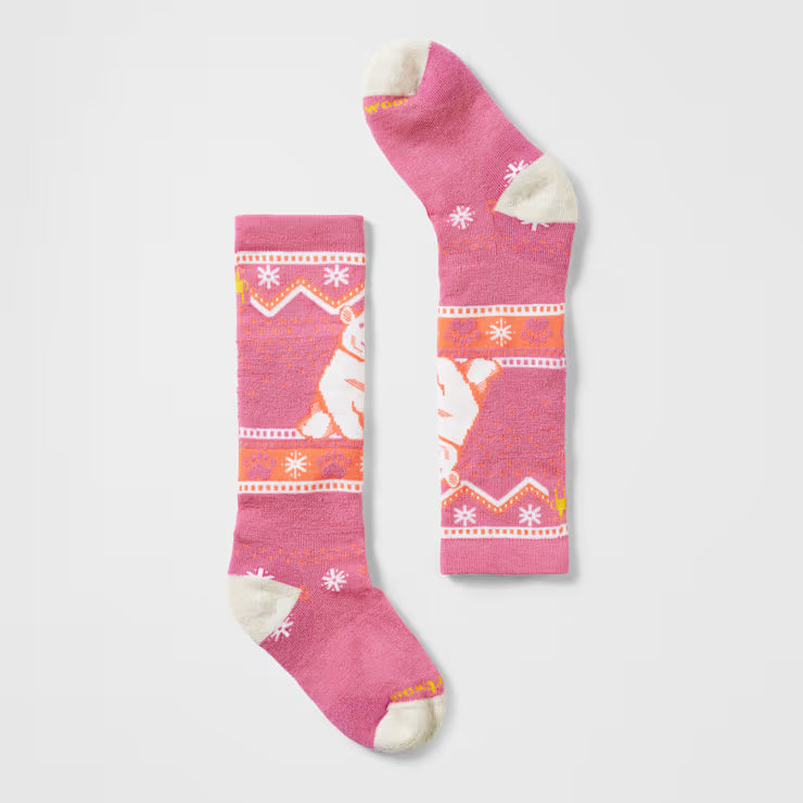 Smartwool Merino - Kids' Wintersport Polar Bear Pattern Over The Calf Socks
