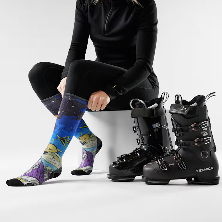 Smartwool Merino - Women's Ski Galactic Ski Print OTC Socks - Image 2
